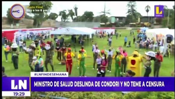 Ministro de Salud deslinda con Condori