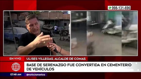 Alcalde de Comas denuncia un cementerio de autos