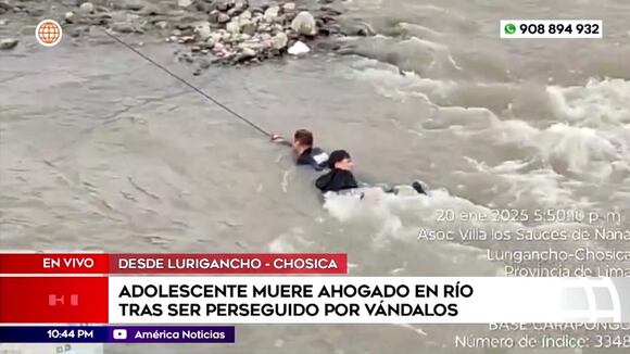 SJL: Adolescente fallece tras arrojarse al río Rímac