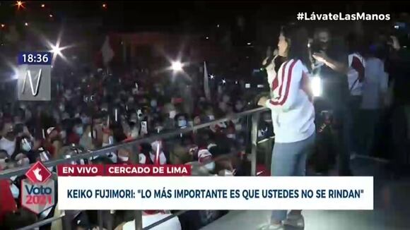 Keiko Fujimori: “Queremos que se haga un conteo de votos hasta el final”