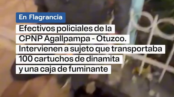 Detenido con material explosivo