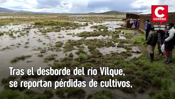 Desborde Río Vilque en Puno