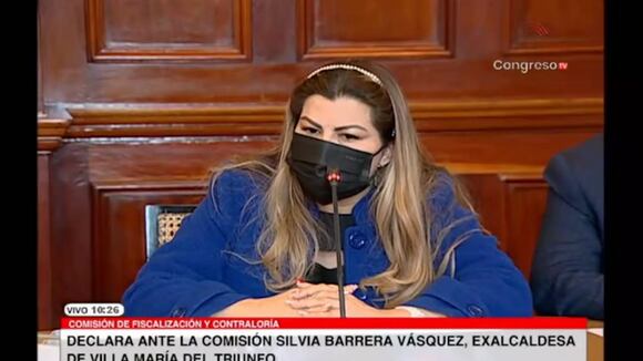 Declaraciones de Silvia Barrera ante la comisión