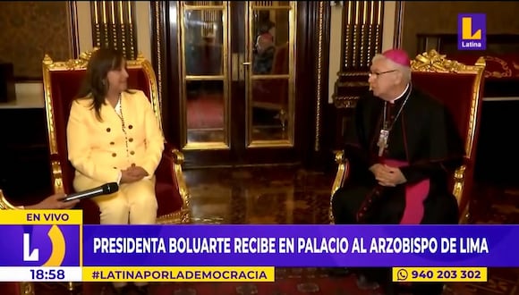 Conversación de Dina Boluarte