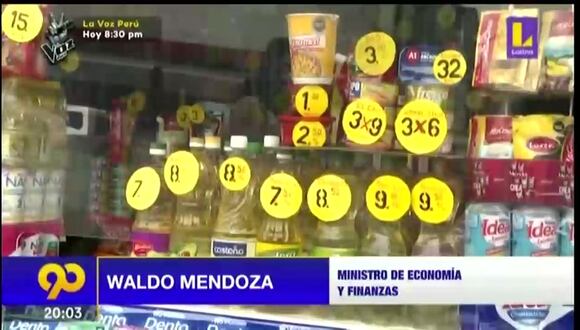 Ministro de Economía, Waldo Mendoza sobre productos de primera necesidad
