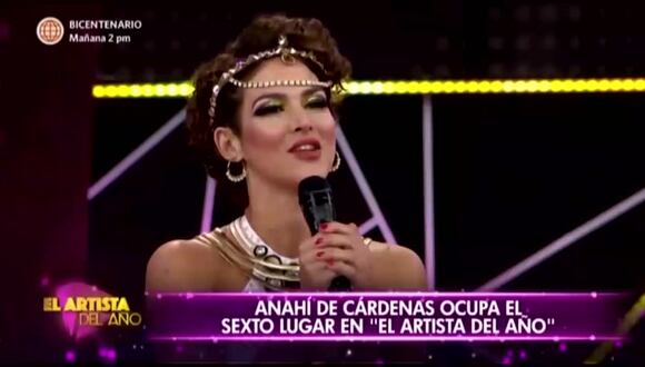 El Artista del Año: Anahí de Cárdenas queda fuera de la competencia