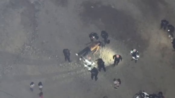 Rescate de joven en Cerro Cabras, en Trujillo