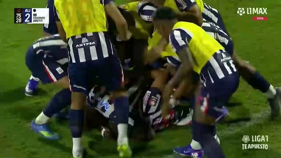 ¡Desahogo total! Gol de Federico Girotti para el 2-0 de Alianza Lima ante Moquegua