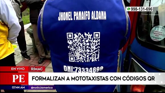 Rímac: Mototaxis innovan con QR