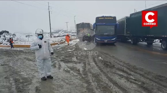 Transito Restringido En Carretera Central Por Intensa Nevada