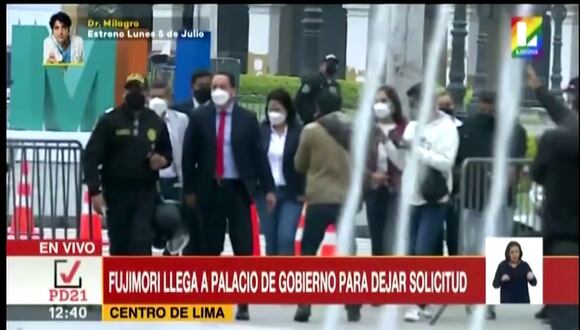 Keiko llega a Palacio