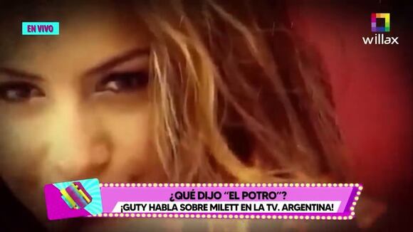 Guty Carrera se pronuncia sobre romance de Milett Figueroa y Marcelo Tinelli