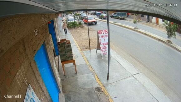 Trujillo: Cámara capta robo a negocio