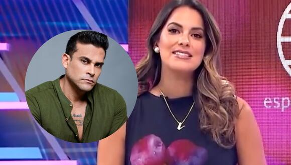 Valeria Piazza sobre Christian Domínguez