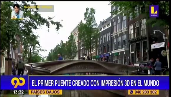 primer puente creado con impresión 3D