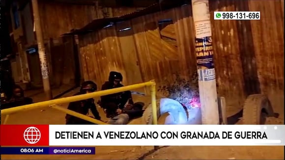 Capturan a sujeto que tenía una granada de guerra en su poder
