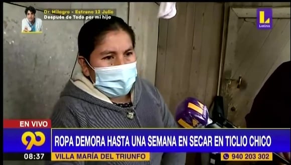 Testimonio de vecina de Ticlio Chico