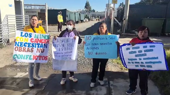 CORREO | Familias de menores con cáncer protestan por paralización de obra del IREN Sur