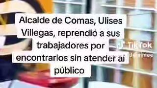 Alcalde de Comas reprende a sus trabajadores por no atender rápido a vecinos (VIDEO)