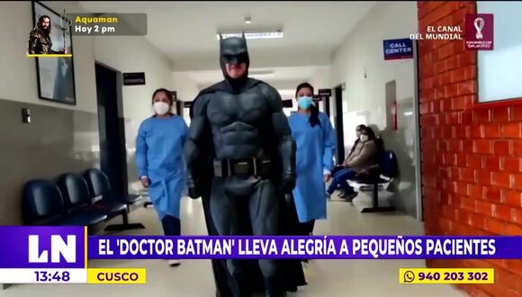 Cusco: Batman peruano lleva felicidad a niños en hospital