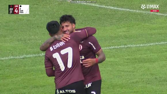 GOL Caín Fara, Universitario 4-1 Juan Pablo II (VIDEO: L1MAX)