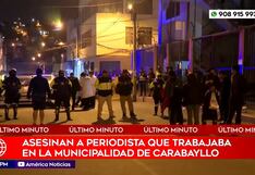 Periodista es asesinado a balazos frente a biblioteca municipal en Carabayllo (VIDEO)