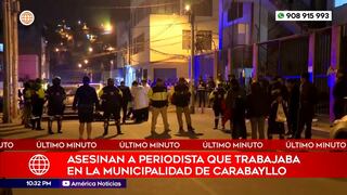 Periodista es asesinado a balazos frente a biblioteca municipal en Carabayllo (VIDEO)