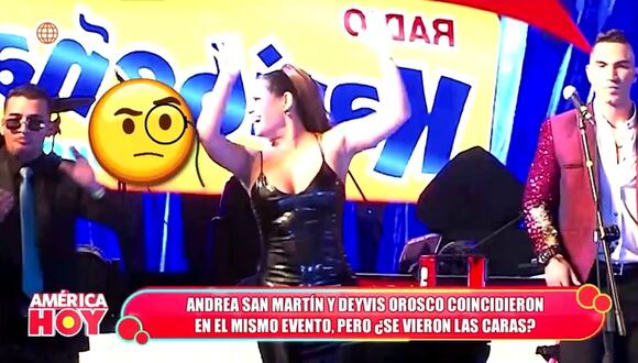 Andrea San Martín coincide con Deyvis Orosco en evento