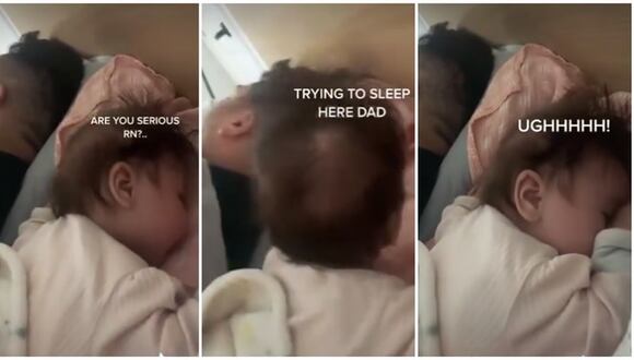 CORREO - Curiosa reacción de una niña cuando su padre ronca