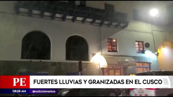 Cusco: se reportan lluvias torrenciales y granizo en la ciudad imperial