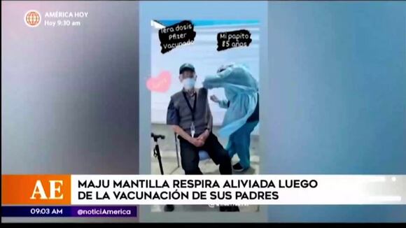 Maju Mantilla celebra que sus padres ya están vacunados contra el COVID-19 - Correo