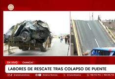 Colapso del puente Chancay: Recuperan auto que cayó a río pero no encuentran cuerpos (VIDEO)