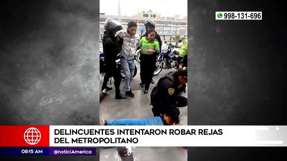 Intentan robar rejas el Metropolitano