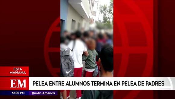 Pelea entre alumnos termina en pelea de padres