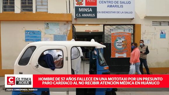 Hombre de 57 años fallece en una mototaxi en Huánuco | CORREO