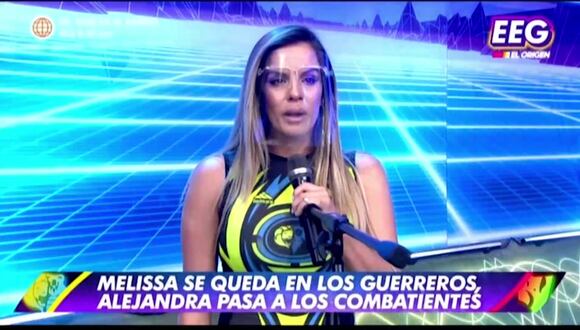 EEG: Alejandra Baigorria llora al pasar al equipo de 'Los Combatientes'