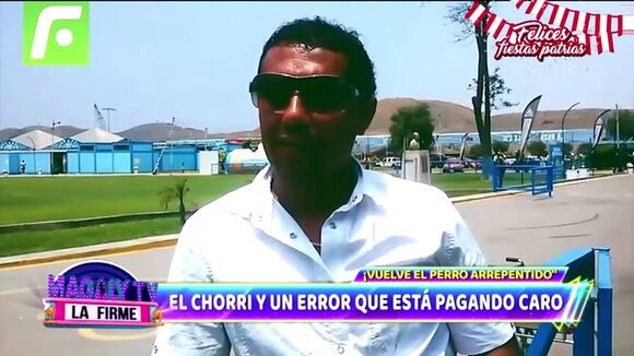 CORREO | Chorri Palacios se arrepiente