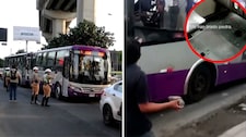 Bus Morado: Continúan los ataques a buses de este corredor (VIDEO)