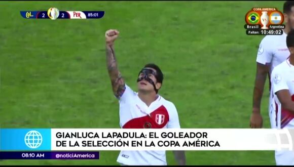 Gianluca Lapadula se coloca como el goleador de la Selección Peruana en la Copa América