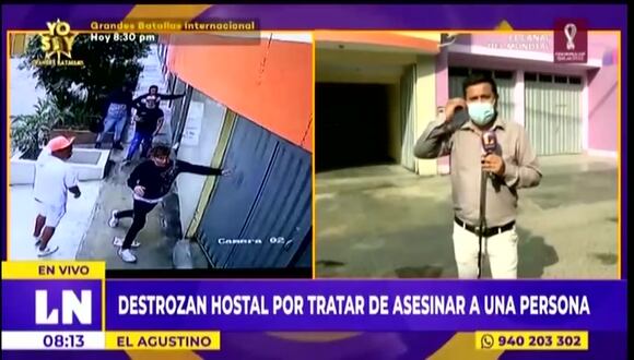 El Agustino: destrozan hostal por tratar de asesinar a una persona