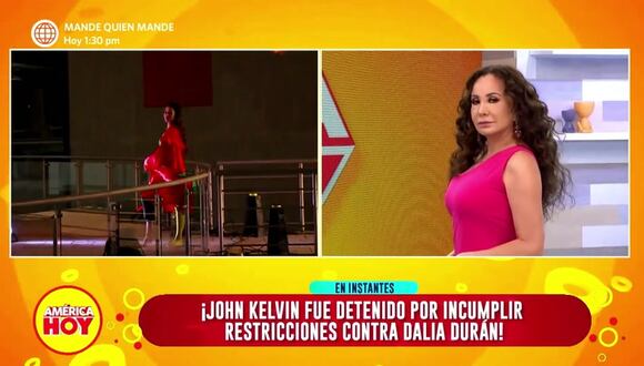 Luciana Fuster chotea a América Hoy