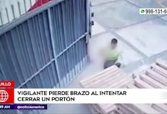 Vigilante pierde su brazo tras quedar atrapado en portón en Trujillo (VIDEO)