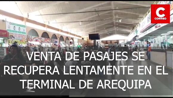 Venta de pasajes se recupera lento en terminal de Arequipa