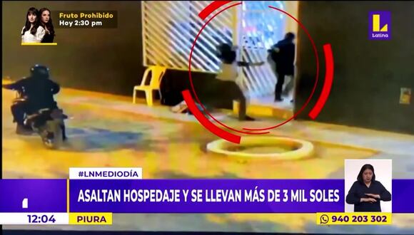 Asalto en hospedaje en Piura