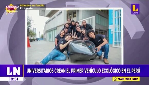 Ingenieros peruanos crean vehículo ecológico