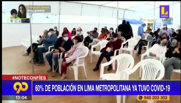 Lima Metropolitana: 60% de la población ya tuvo COVID-19