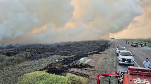 CORREO | Incendio forestal en Santuario Nacional Lagunas de Mejía