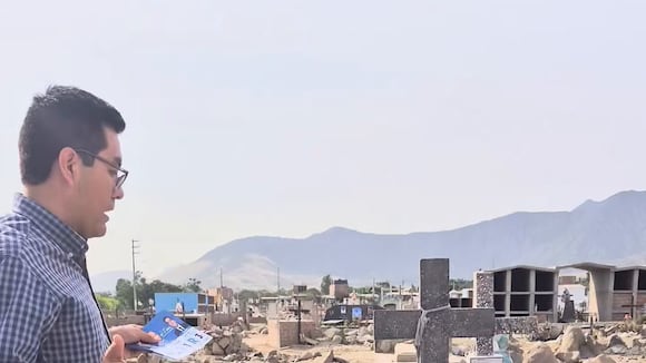 Alan Pino llega a cementerio de Trujillo