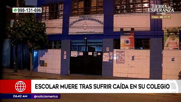 Escolar muere en colegio