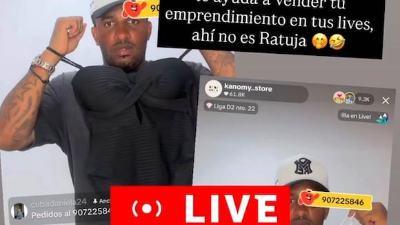 CORREO | Jefferson Farfán sorprende ayudando a vender ropa a Xiomy Kanashiro en pleno live